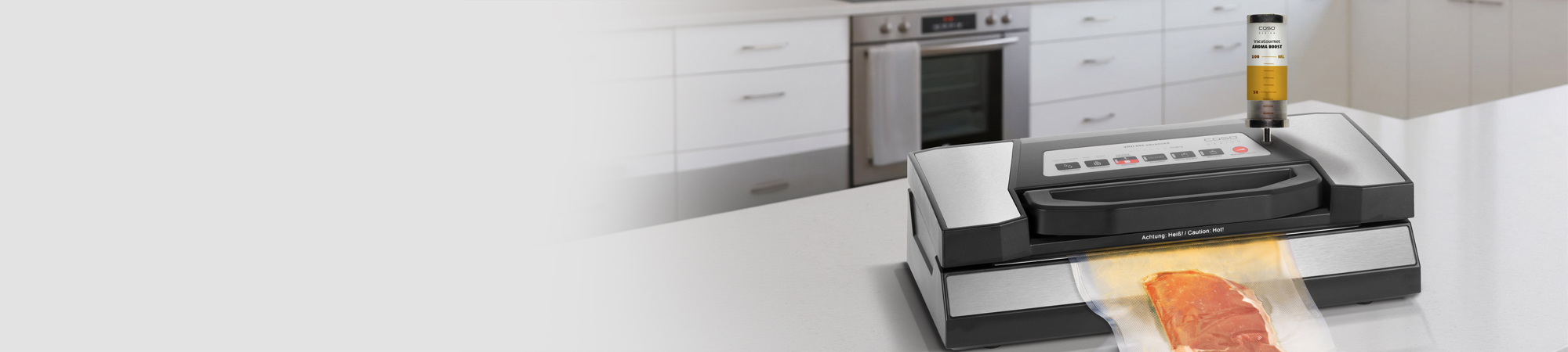 Endlich: VacuGourmet AromaBoost - Der Vakuumierer, der Geschmack in Ihre Speisen bringt!