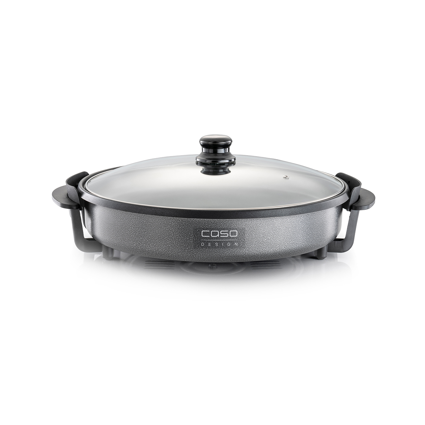 מחבת חשמלית CASO Professional Party Pan - עד 240°C, מכסה זכוכית