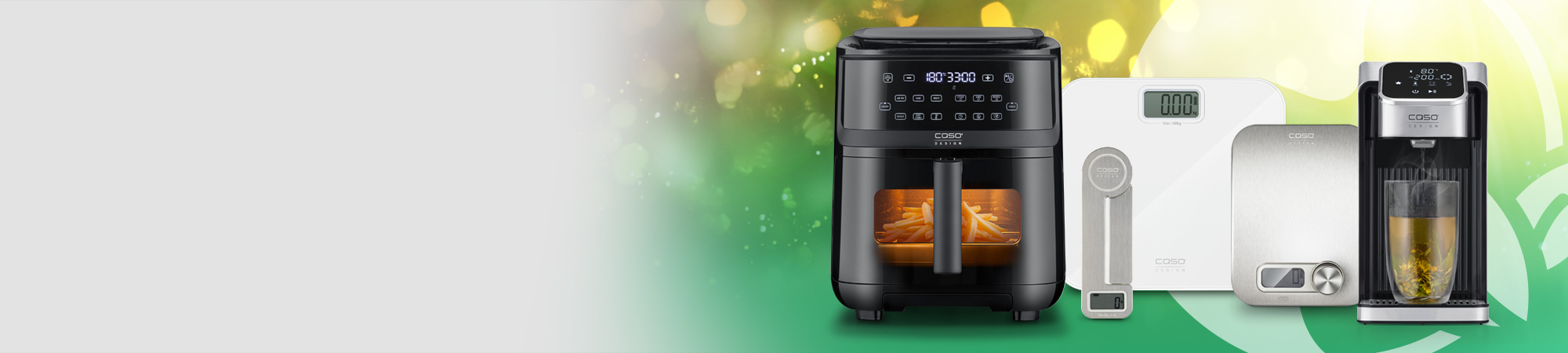 Save energy with CASO Design - Energy-saving smart appliances.