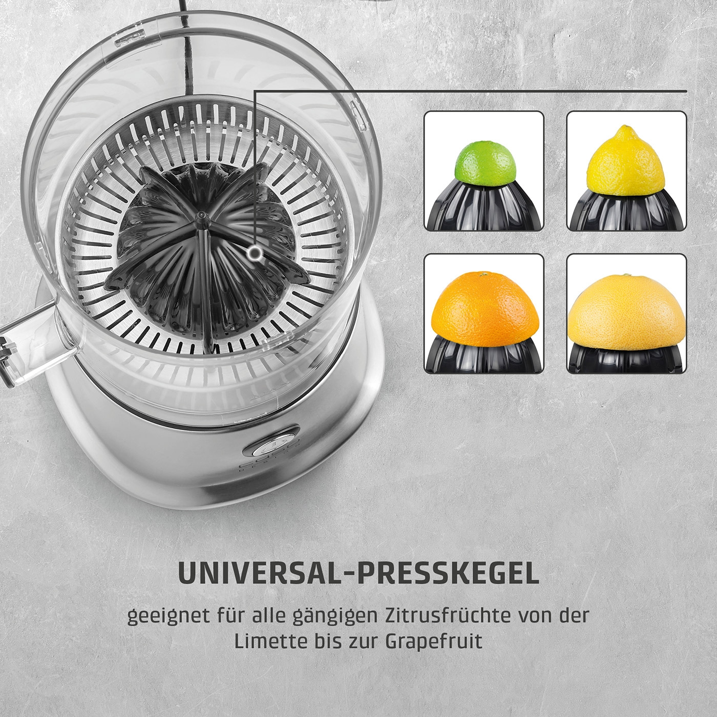 CP 440 Lift Inox Vollautomatische Zitruspresse