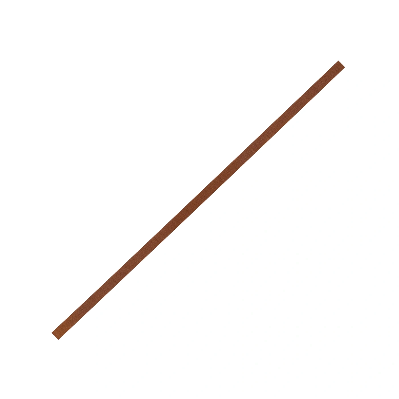 Brown diagonal stripe on white background, wood texture, straight line, simple design