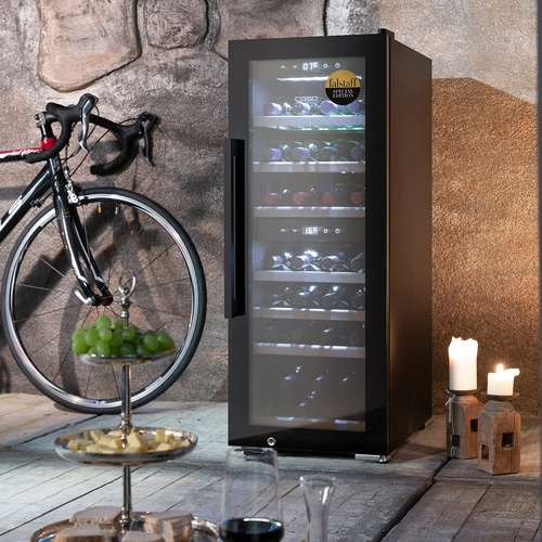 WineExclusive 38 Smart Design wine cooler, for up to 38 bottles, 2 temperature zones