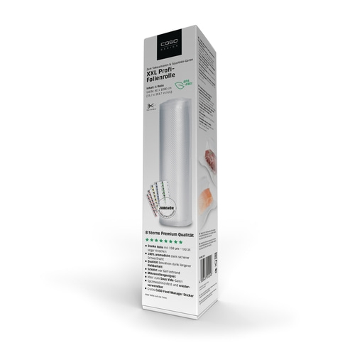 XXL Profi Folienrollen 40x1000 cm, 1 Stück, 150 μm zum Vakuumieren + Sous Vide Garen