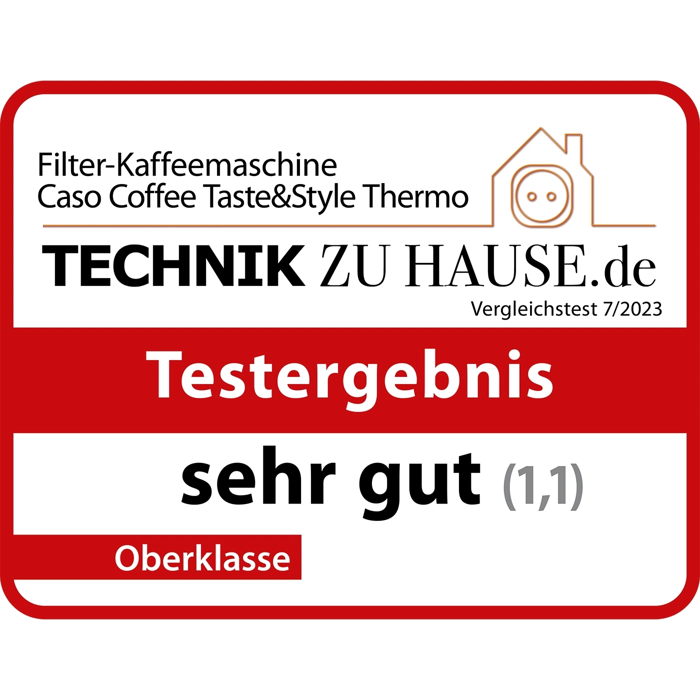 Filter-Kaffeemaschine Test: sehr gut, Oberklasse, Technik zu Hause.de