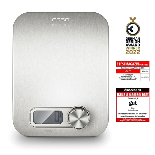 Kitchen Energy Design kitchen scale - Batteryless, weighing range up to 5 kg, eco-winner
