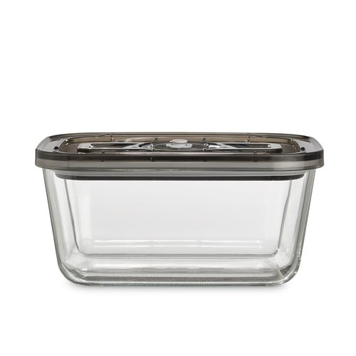 VacuBoxx Eco L Glass vacuum container with SAN lid