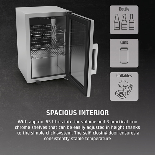BBQ Deluxe-R Smart Barbecue cooler with door hinge right