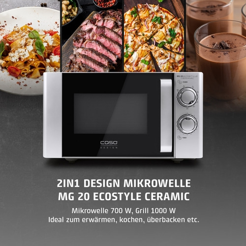 MG 20 Ecostyle Ceramic Mikrowelle + Grill, Sieger Preis/Leistung