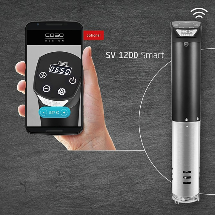 Caso SV 1200 Smart, Smartphone mit App, Temperaturregelung, optional, Design