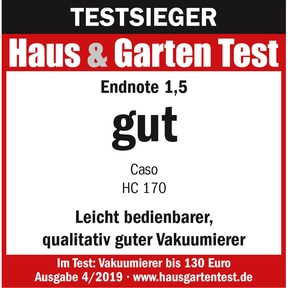 HC 170 Vacuum system, test winner