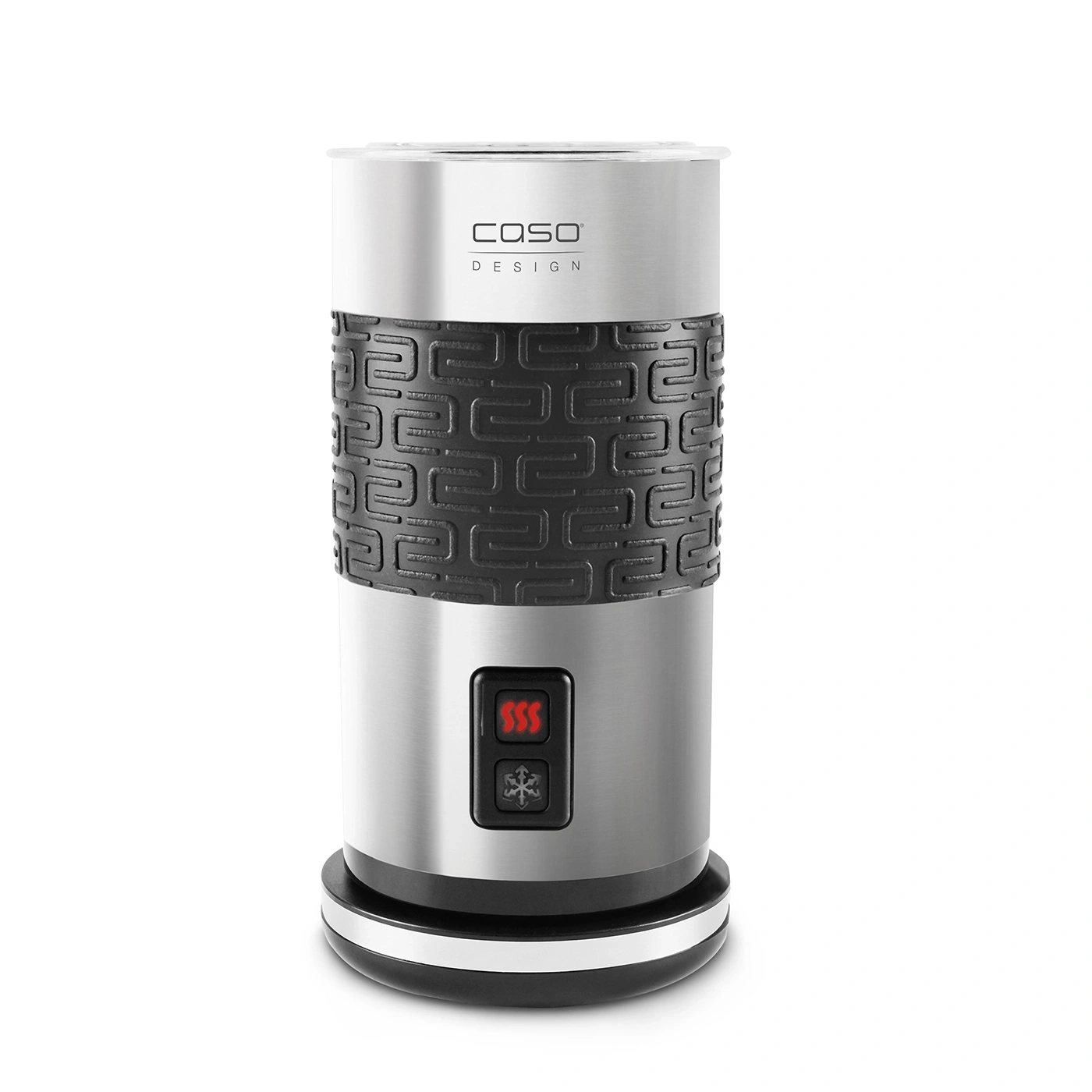 Caso Design milk frother, stainless steel, black, digital, modern, appliance, kitchen