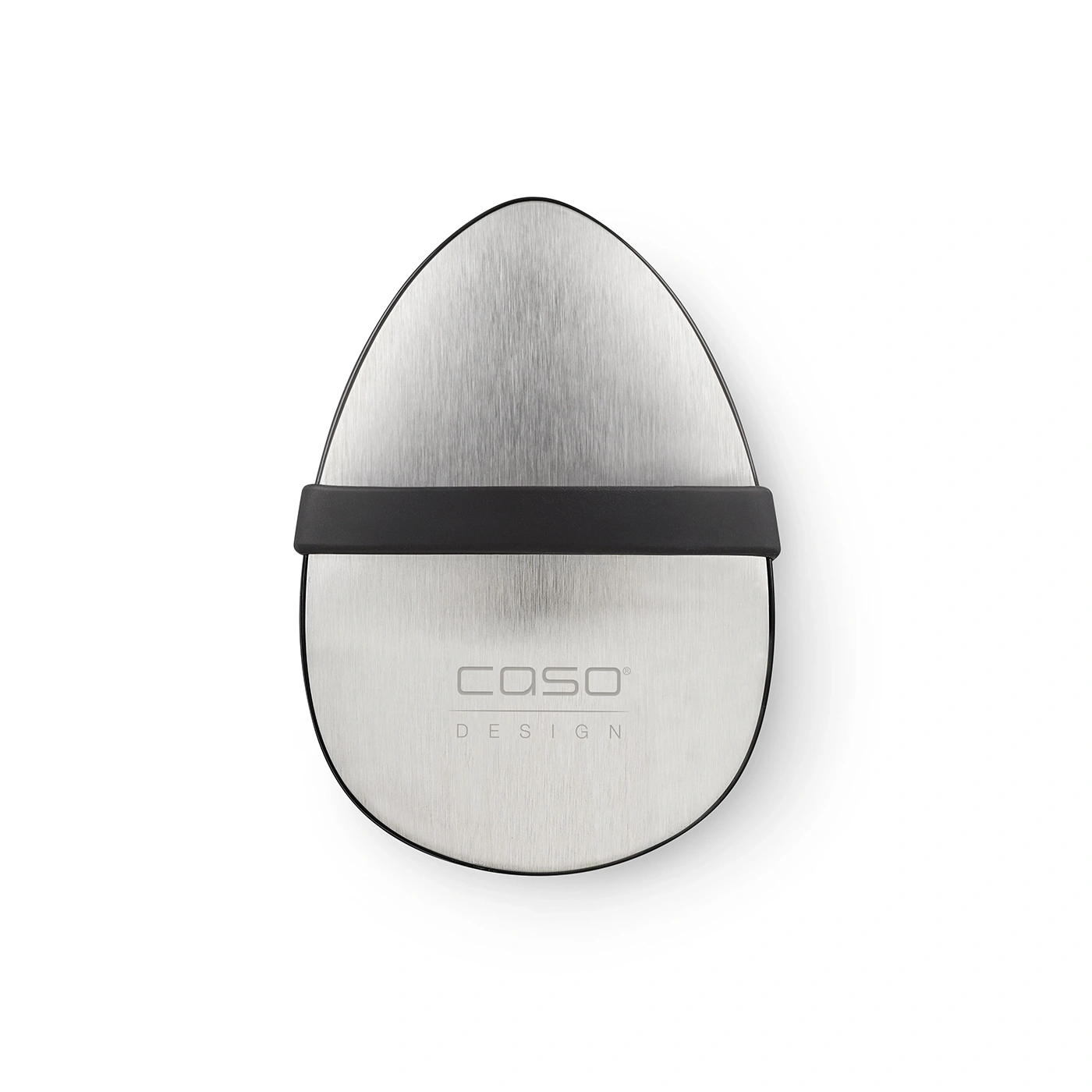 Metal scraper with black handle, Caso Design, isolated on white background