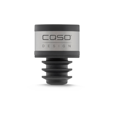 CASO Design Weinflaschenverschluss, schwarz, silber, Design, Flasche, Verschluss