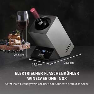 WineCase One Inox Design Weinkühler für eine Flasche