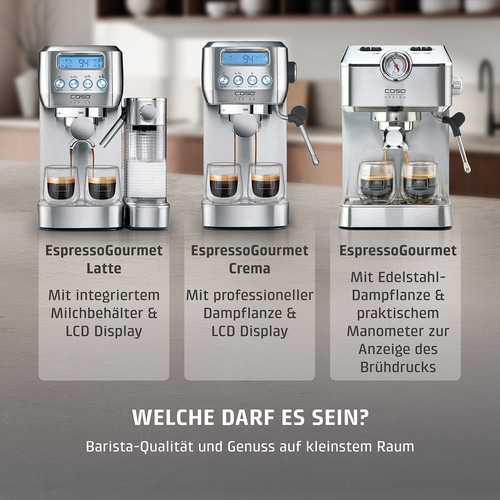 EspressoGourmet Latte Design Siebträgermaschine