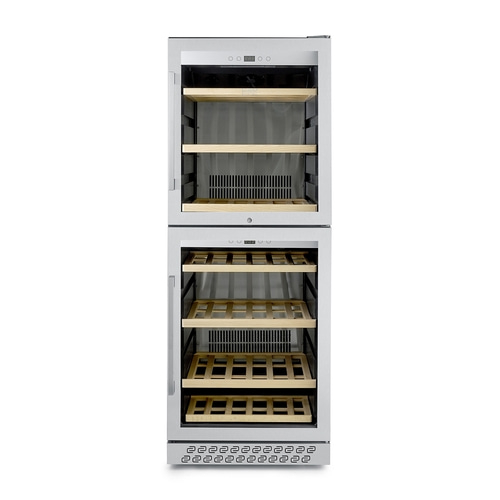 WineChef Pro 126-2D Design wine cooler, for up to 126 bottles, 2 temperature zones