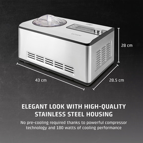 IceCreamer 2 in 1 design ice cream and yogurt maker with compressor technology