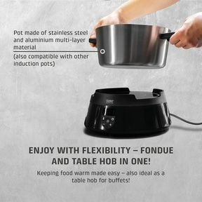 FonDue Set (black) Induction - For 8 people - Save and clean, test winner