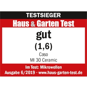 MI 30 Ceramic Inverter Mikrowelle mit Boden aus Borosilikatglas, Testsieger