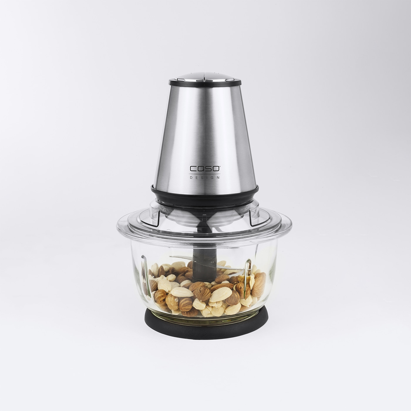 Food processor with nuts, stainless steel, glass, Caso Design, food preparation