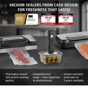 Caso Design vacuum sealer: For freshness that lasts! Tested very well.