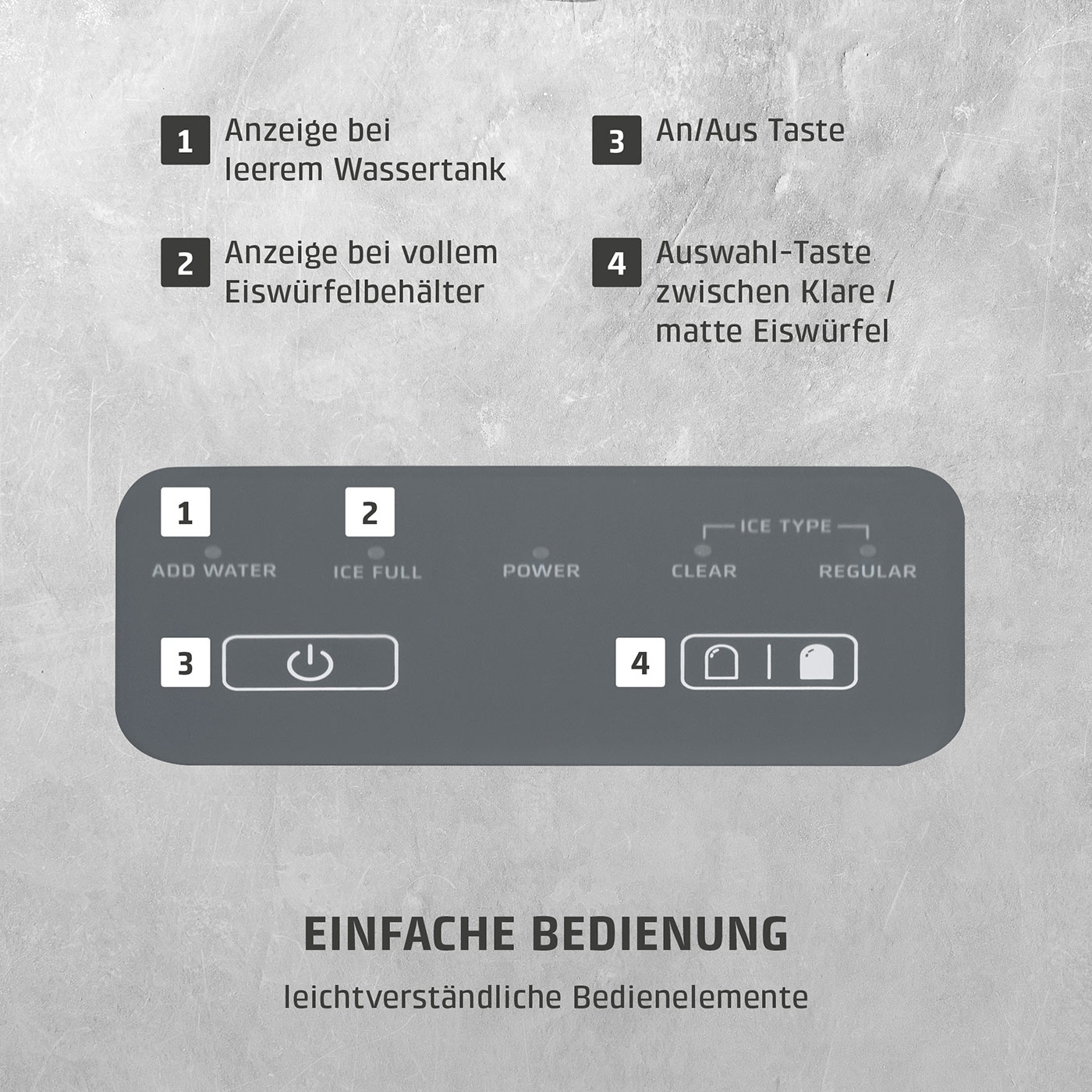 Clear Ice Advanced Eiswürfelbereiter