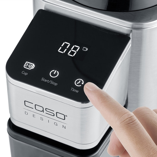 BaristaChef Inox Kaffeemühle mit Auffangbehälter und Siebträgerhaltung