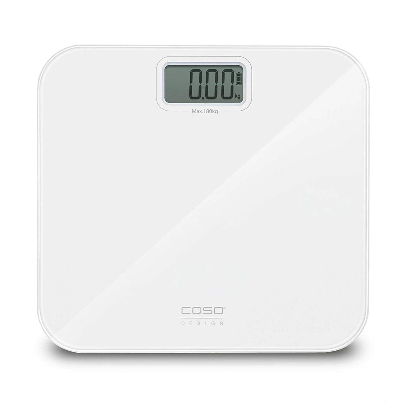 Weiße Personenwaage mit digitaler Anzeige, 0.00 kg, Caso Design, Max. 180kg