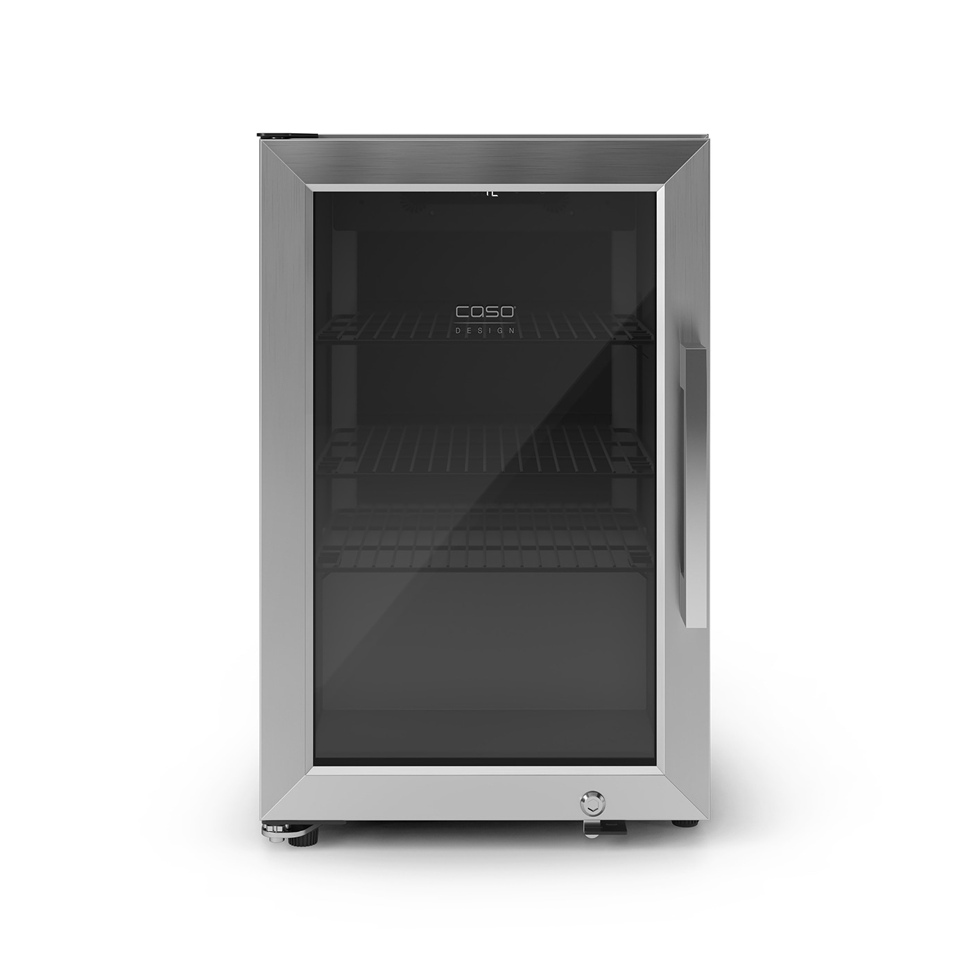 Edelstahl-Kühlschrank mit Glastür, COSO Design, für Getränke und Lebensmittel