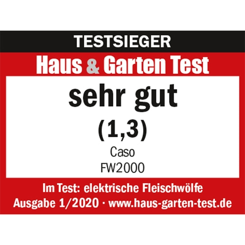 FW 2000 Mincer Powerful motor - Durable housing, test winner