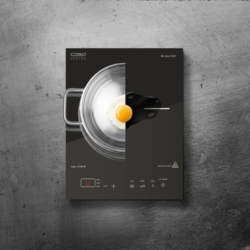 S-Line 2100 Mobile single induction hob - 2100 watt, test winner
