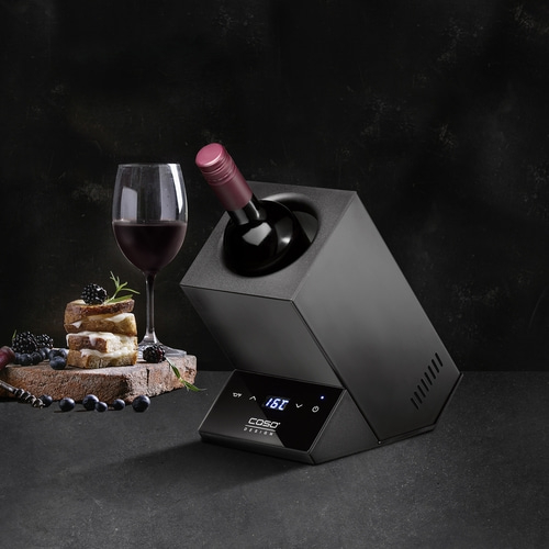 WineCase One Black Design Weinkühler für eine Flasche