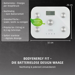BodyEnergy Fit Design body scale, scales up to 150 kg in 100 g increments