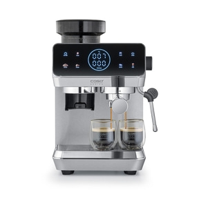 EspressoGourmet & Grind Design Siebträgermaschine mit Mahlwerk