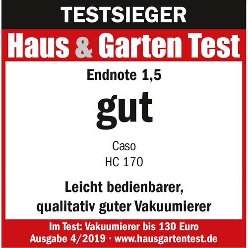 HC 170 Vacuum system, test winner