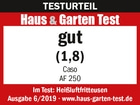 Testurteil Haus & Garten Test gut (1,8) Caso AF 250 Heißluftfritteusen Ausgabe 6/2019