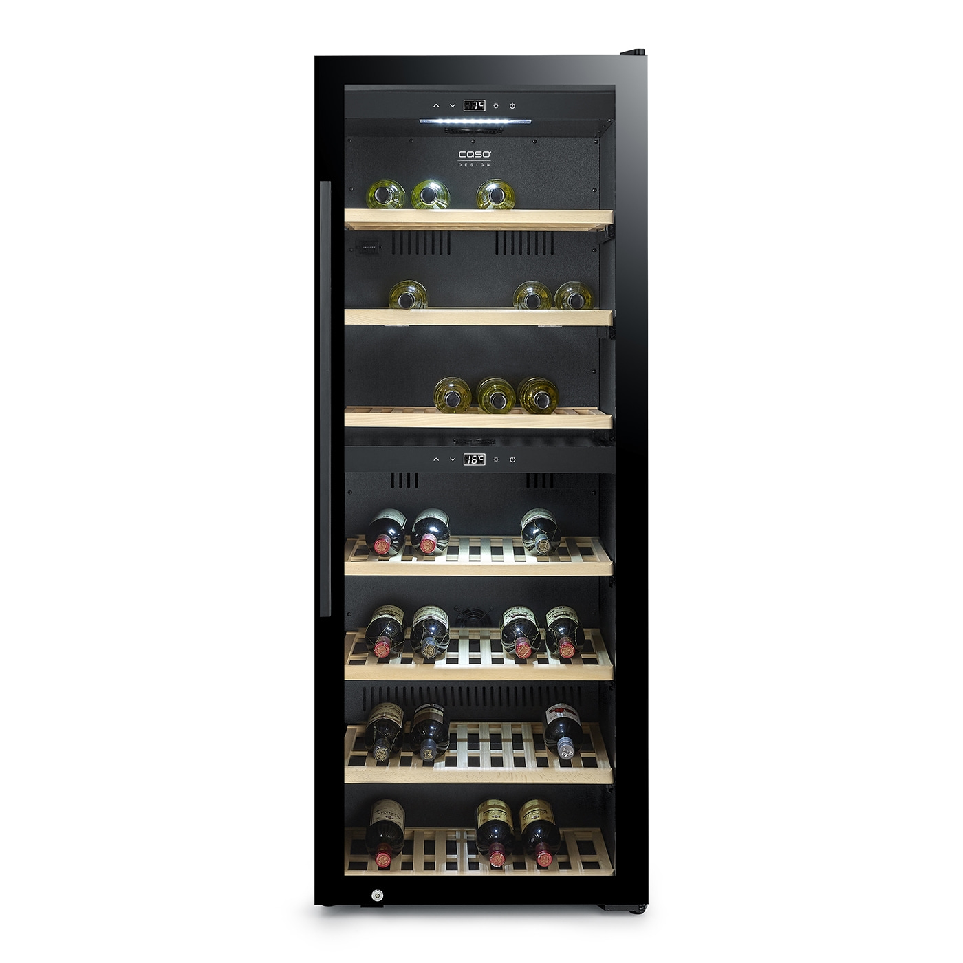 WineExclusive 126 Smart Design wine cooler, for up to 126 bottles, 2 temperature zones