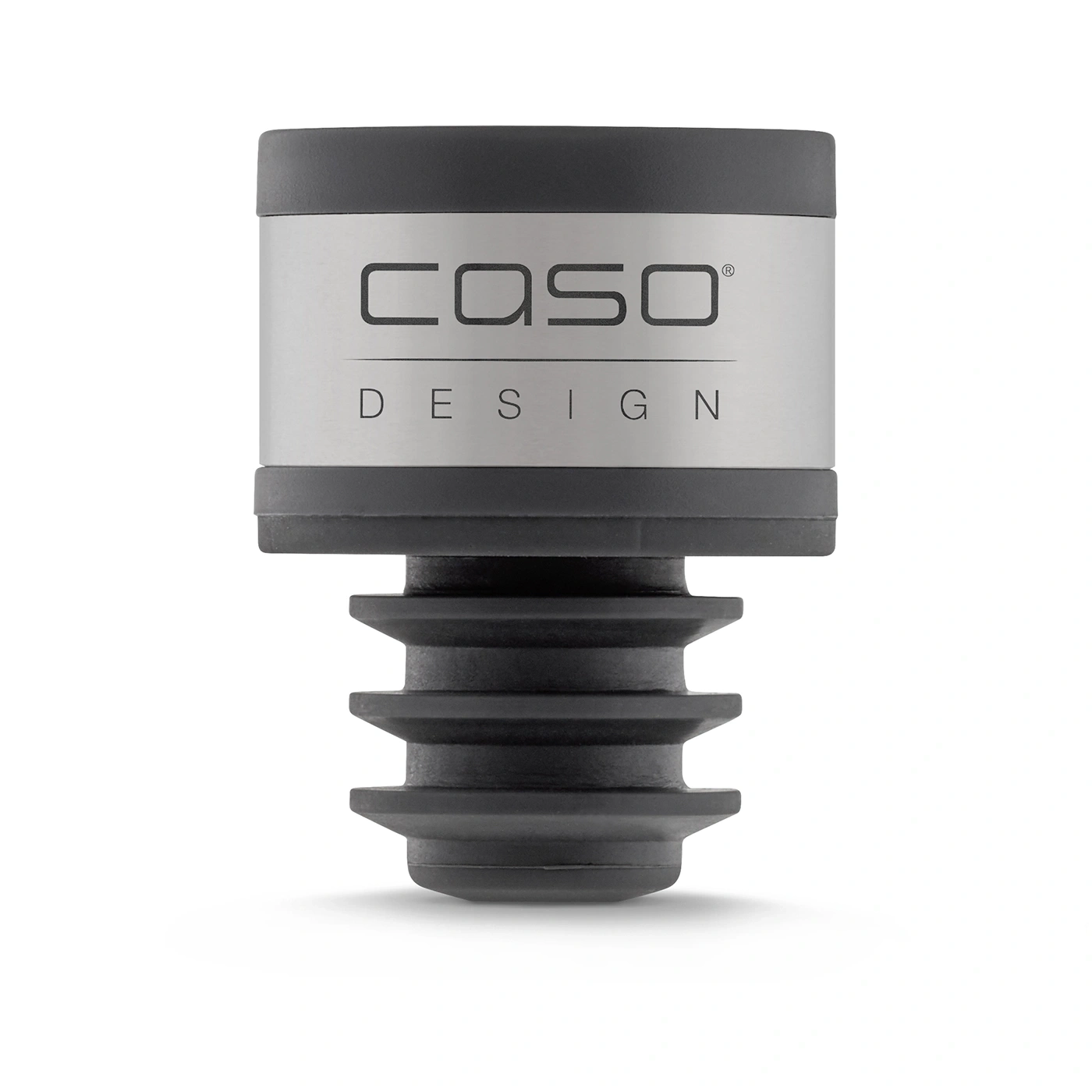 CASO Design wine bottle stopper, black, silver, design, bottle, stopper