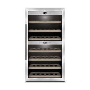 WineComfort 660 Smart Design Weinkühlschrank, für bis zu 66 Flaschen, 2 Temperaturzonen