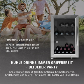 BBQ Deluxe L Smart Barbecue Kühlschrank mit Türanschlag links