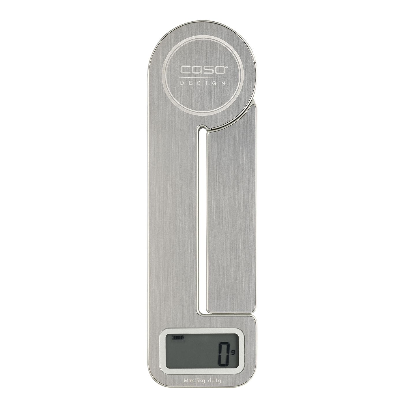 Kitchen scale, silver, COSO Design, digital display, 0 g, Max. 5 kg, d=1g