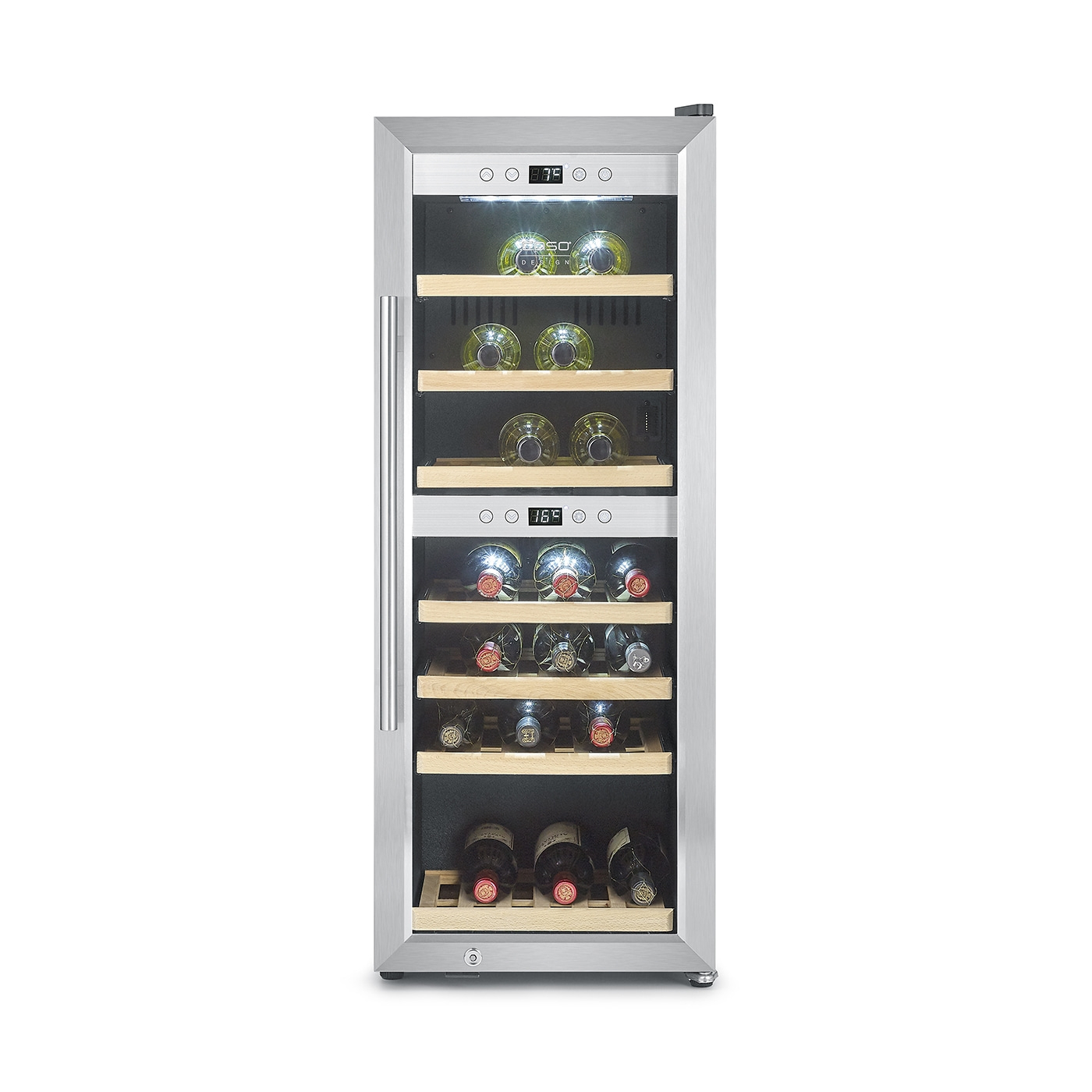 WineComfort 380 Smart Design wine cooler, for up to 38 bottles, 2 temperature zones