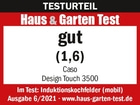 Test result Haus & Garten Test: good (1.6) for Caso Design Touch 3500, induction cooktops (mobile)