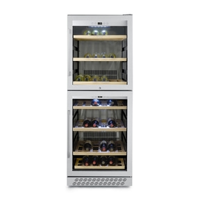 WineChef Pro 126-2D Design wine cooler, for up to 126 bottles, 2 temperature zones
