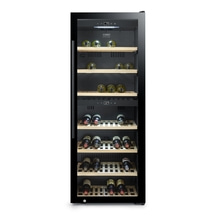 WineExclusive 126 Smart Design Weinkühlschrank, für bis zu 126 Flaschen, 2 Temperaturzonen