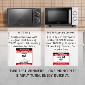 M 20 EASY Design Microwave, test winner