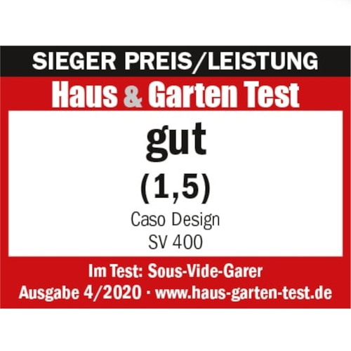 SV 400 Sous Vide Stick, Sieger Preis/Leistung