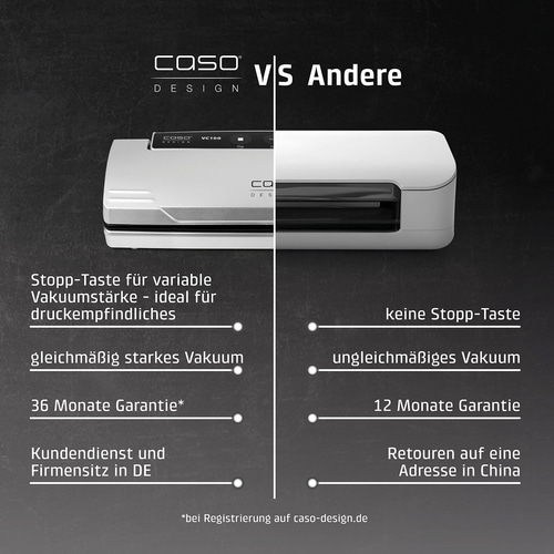 VC 100 Vakuumierer, Testsieger