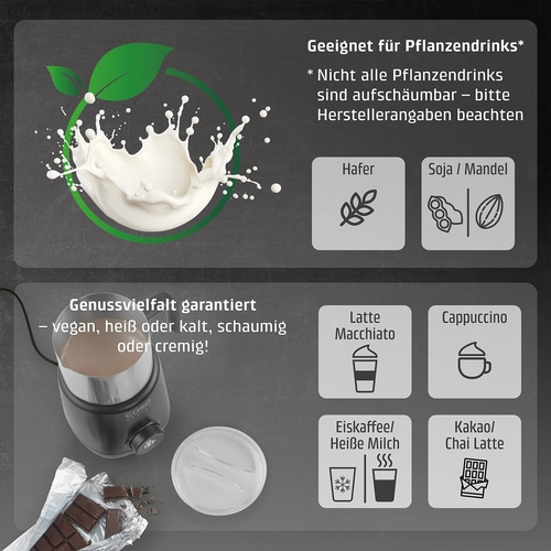PremiumLatte XL Induction milk frother for milk and plant-based drinks