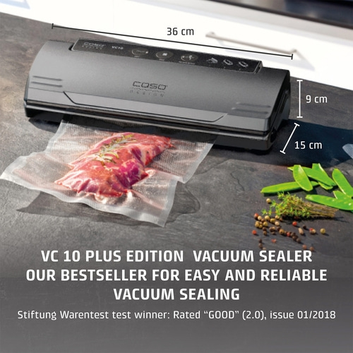Vacuum sealer VC 10 Plus Edition, our bestseller for easy and safe vacuuming.